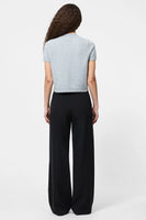 Vhari Short Sleeve Sweater Light Grey Mel