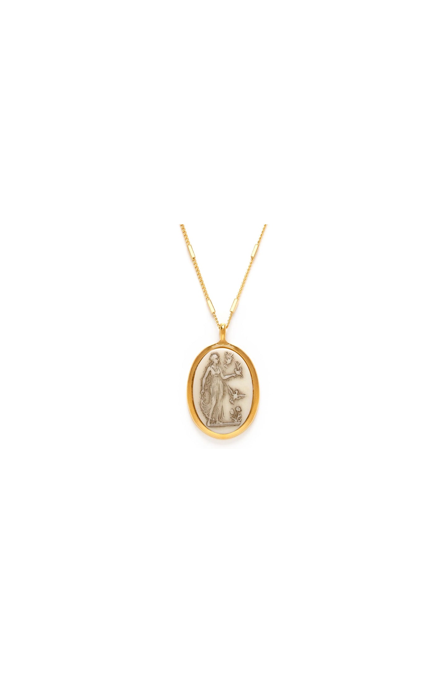 Vintage Cameo Necklace Aphrodite