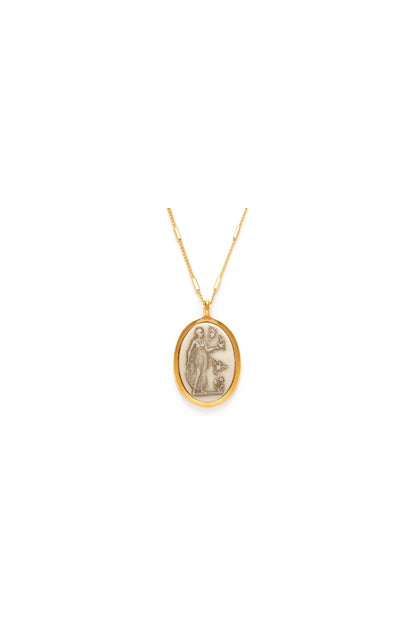 Vintage Cameo Necklace Aphrodite