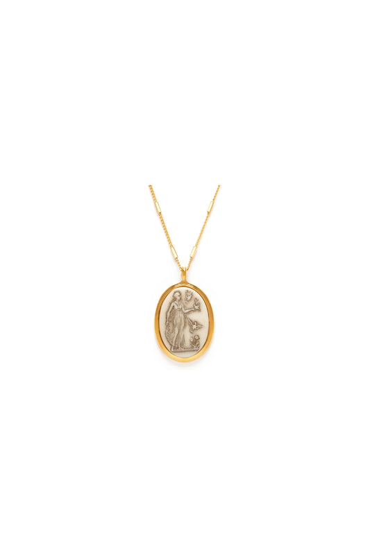 Vintage Cameo Necklace Aphrodite