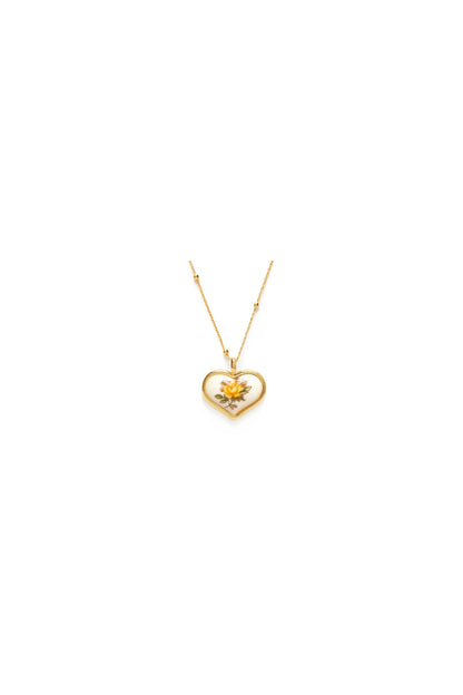 Vintage Heart Cameo Necklace