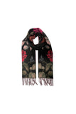 Vintage Roses Cashmink Scarf Black
