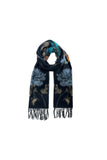 Vintage Roses Cashmink Scarf Navy