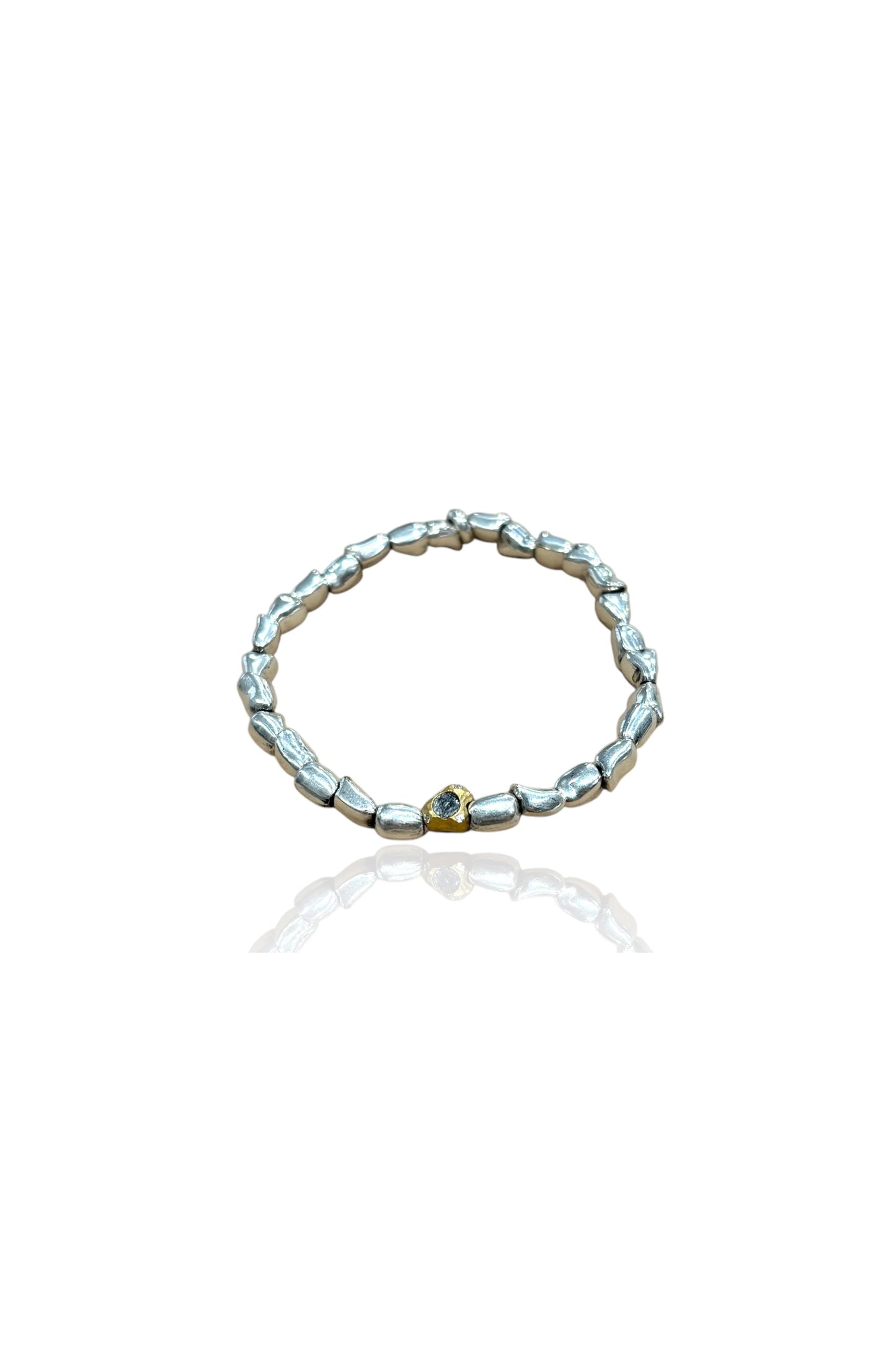 Vintage Silver Milos Mini Nugget Bracelet