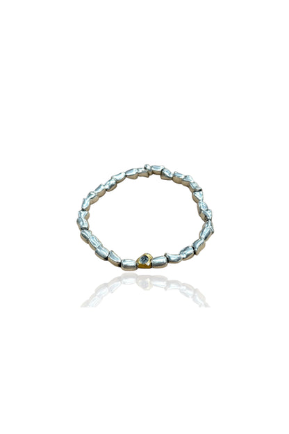 Vintage Silver Milos Mini Nugget Bracelet