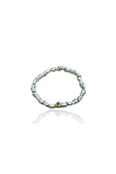 Vintage Silver Milos Mini Nugget Bracelet