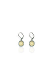 Vintage Silver Pavia Coin & Frame Dangle Earrings