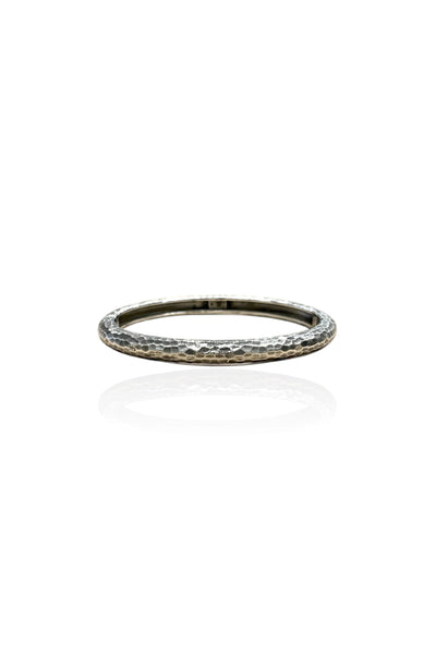Vintage Silver Riva Hammered Bangle