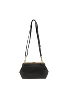 Vivie Kisslock Convertible Crossbody Wristlet Black