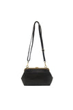 Vivie Kisslock Convertible Crossbody Wristlet Black