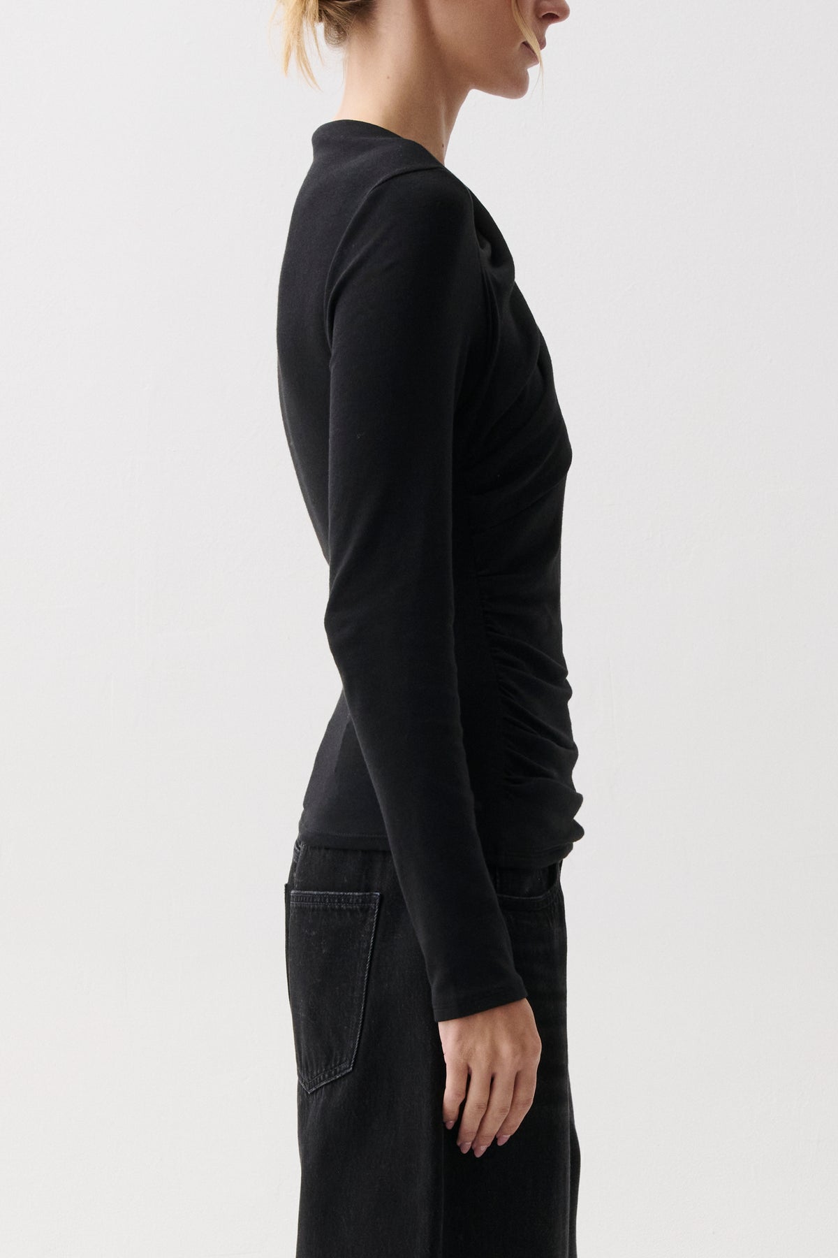 LENA ASYMMETRICAL KNIT TOP