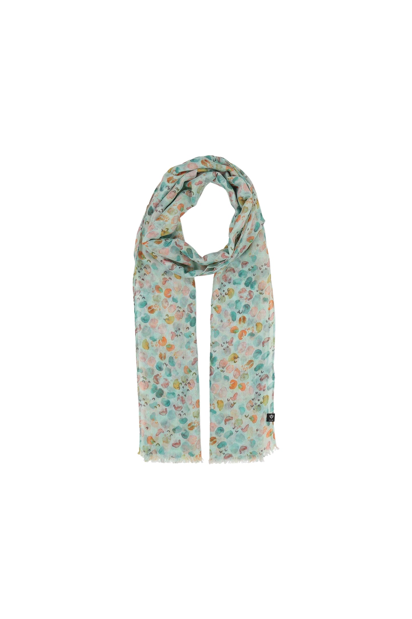 Watercolor Dots Scarf Powder Mint