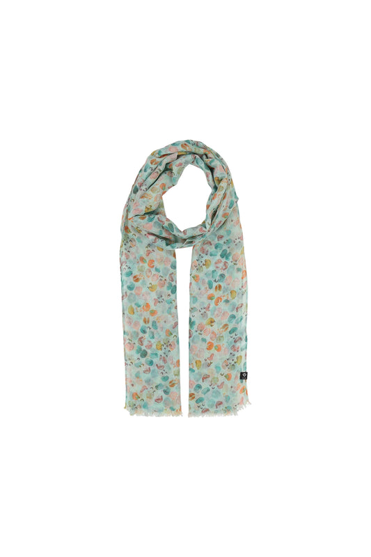 Watercolor Dots Scarf Powder Mint
