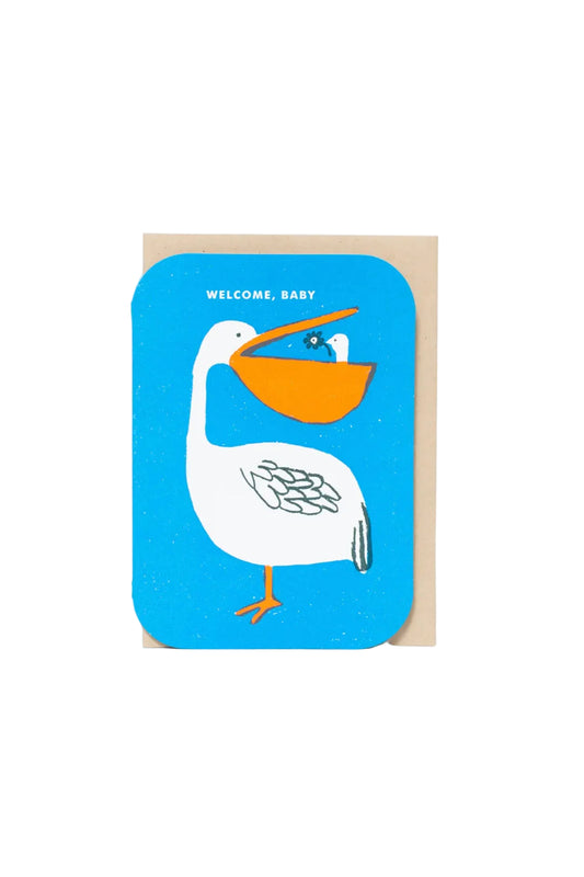 Welcome Baby Pelican Card
