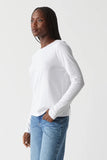 White Clarissa Long Sleeve Tee