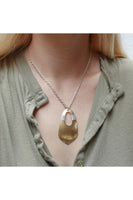 Wire Wrapped Open Teardrop Necklace