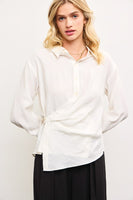 Wrap Front Button Down