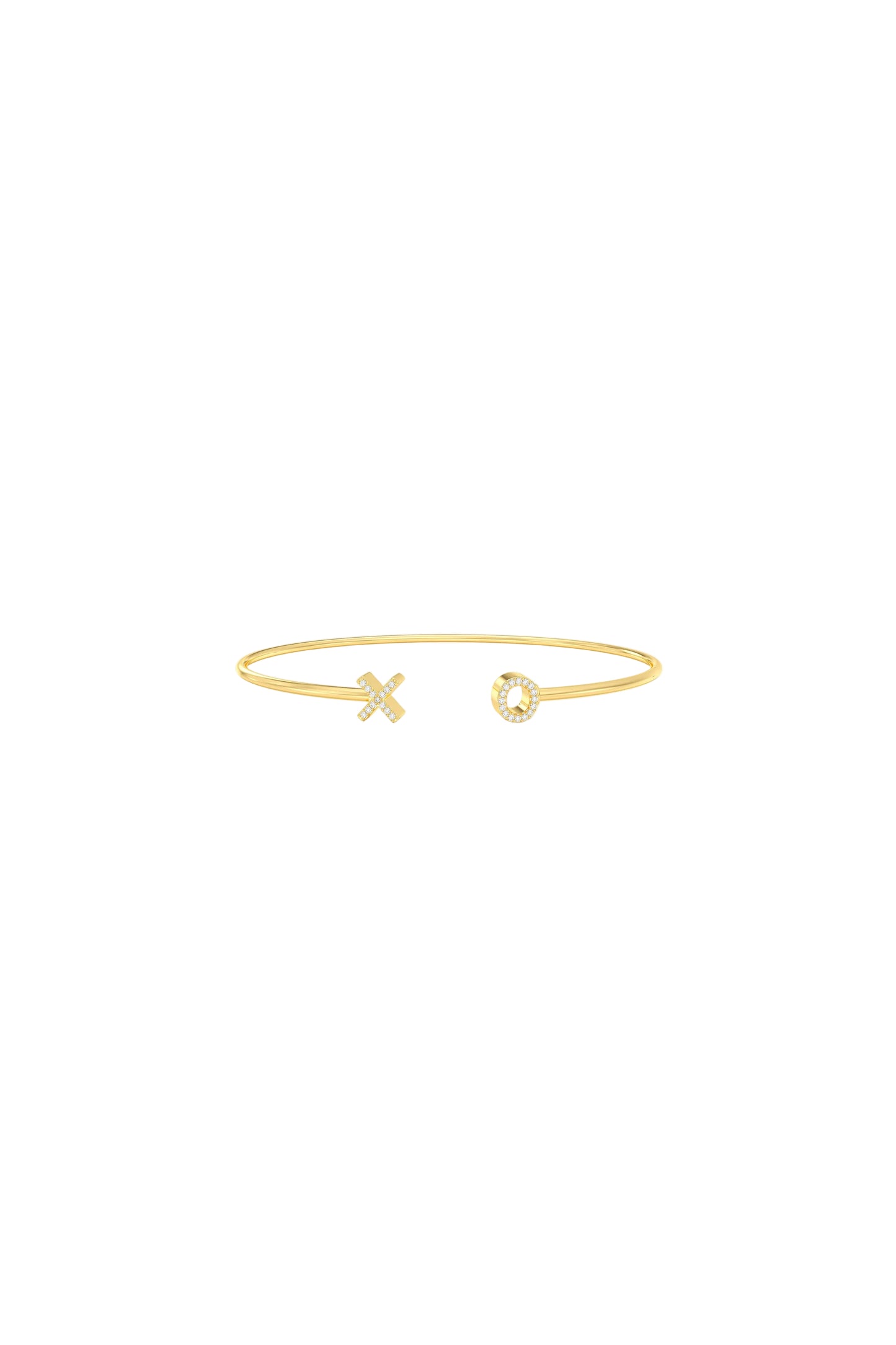 XO Flexi Cuff Bracelet Gold