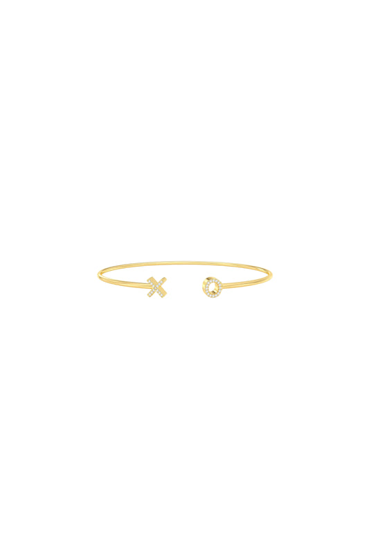 XO Flexi Cuff Bracelet Gold