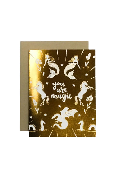 You Are Magic Gold Foil Card