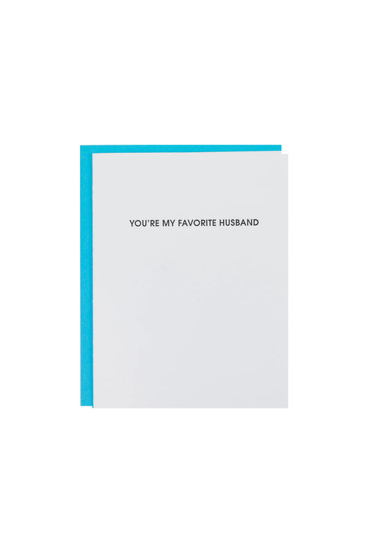You're My Favorite Husband Card