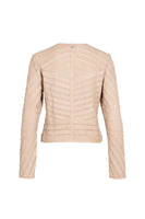 Yva RF Leather Jacket Beige