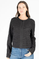 Yva RF Leather Jacket Black