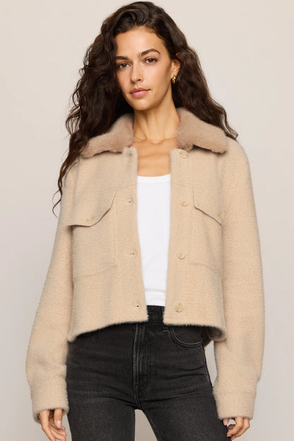Peyton Faux Fur Collar Jacket