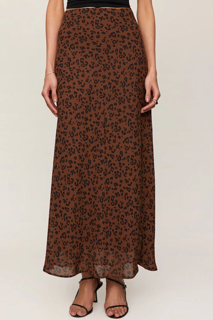 Europa Leopard Maxi Skirt