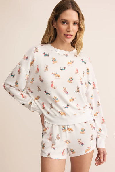 Cozy Up Pup Long Sleeve Top