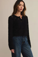 Rosalyn Diamond Sweater Cardigan Black