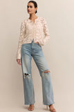 Rosalyn Diamond Sweater Cardigan Crystal