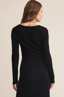 Tibi Scoop Neck Mesh Top