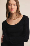 Tibi Scoop Neck Mesh Top