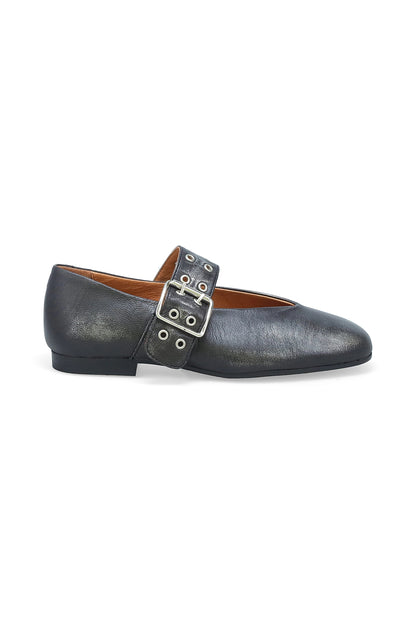 Zephyr Mary Jane Flat Gunmetal