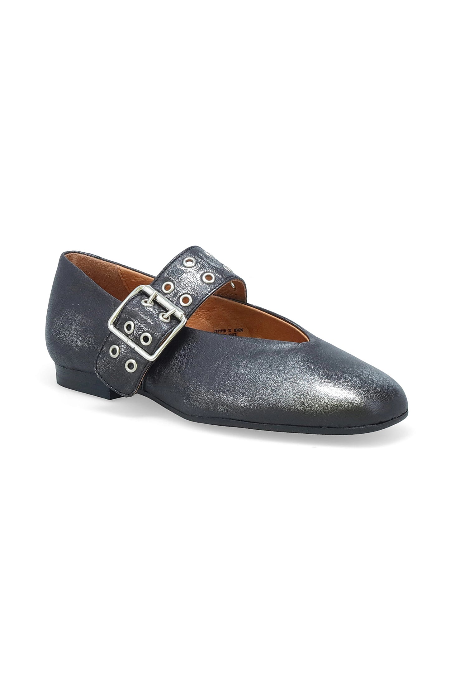 Zephyr Mary Jane Flat Gunmetal