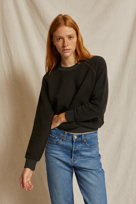 Ziggy Reverse Fleece Sweatshirt Vintage Black