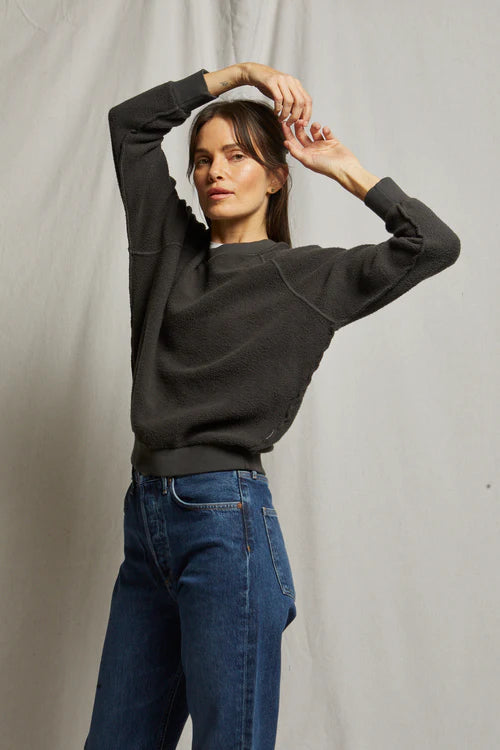 Ziggy Reverse Fleece Sweatshirt Vintage Black