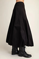 Bubble Hem Maxi Skirt