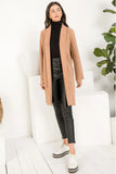 Long Faux Suede Jacket