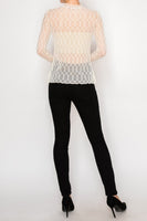 Lace Sheer Beige Top