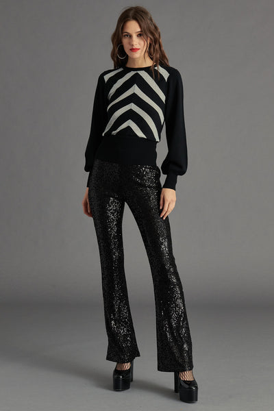 Black Citrine Sequin Pant