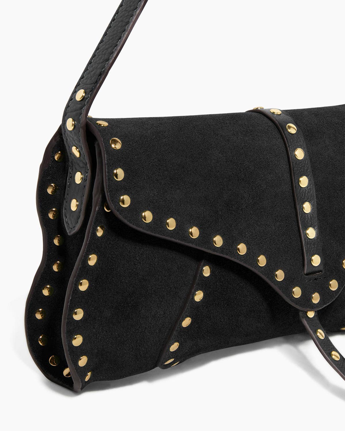 Amour Baguette Black Suede