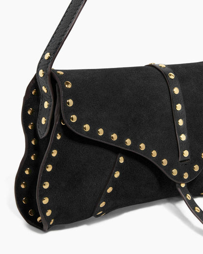 Amour Baguette Black Suede