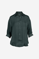 Oversized Long Sleeve Button Up Blouse
