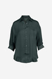 Oversized Long Sleeve Button Up Blouse