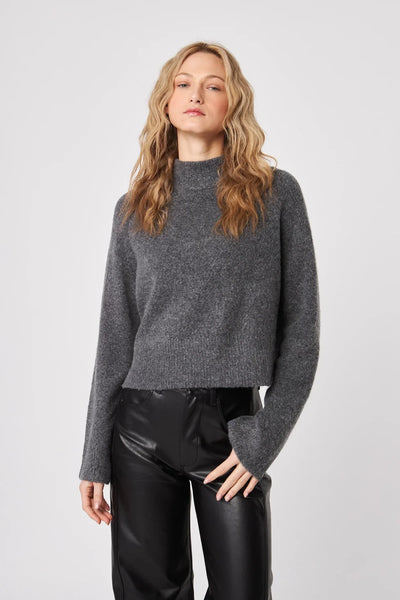 Oliver Mock Neck Sweater Granite