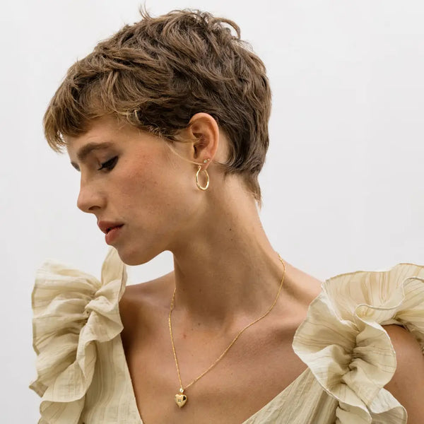 Small Maria Gold Hoops