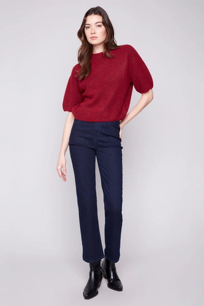 Balloon Elbow Sleeve Sweater