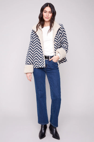 Chevron Boucle Jacket